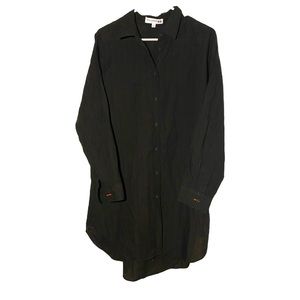 Ines De La Fressange x Uniqlo black shirt dress